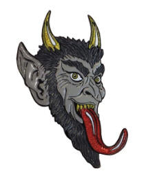 KRAMPUS - SMILE ENAMEL PIN BADGE