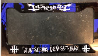 MAYHEM - DE MYSTERIIS DOM SATHANAS LICENSE PLATE