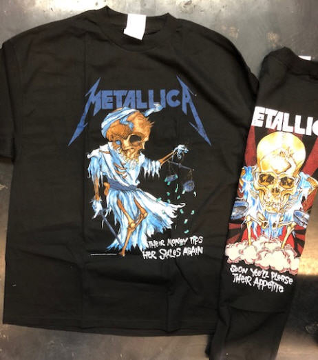 METALLICA - THEIR MONEY TIPS (PUSHEAD) TEE SHIRT