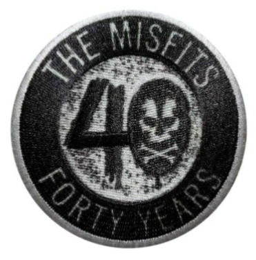 MISFITS - 40TH ANNIVERSARY CIRCLE EMBROIDERED PATCH