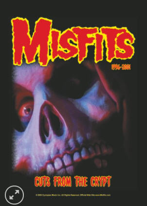 MISFITS - CUTS FROM THE CRYPT FABRIC FLAG BANNER