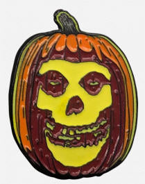 MISFITS - REMEMBER HALLOWEEN (PUMPKIN) ENAMEL PIN BADGE