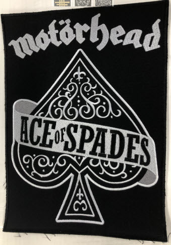 MOTORHEAD - ACE OF SPADES EMBROIDERED BACK PATCH