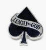 MOTORHEAD - LEMMY IS GOD ENAMEL