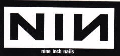 NIN - NIN ( NINE INCH NAILS ) STICKER