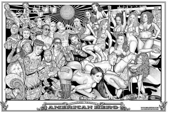 POSTER - AMERICAN HERO BY HOWARD TEMAN