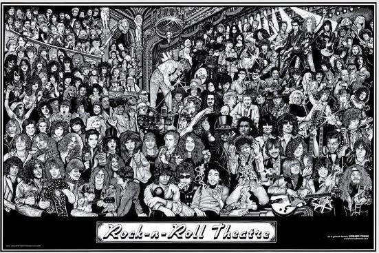 POSTER - ROCK N ROLL THEATRE BY HOWARD TEMAN