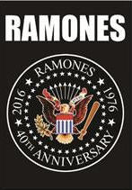 RAMONES - 40TH ANNIVERSARY LOGO FABRIC FLAG BANNER