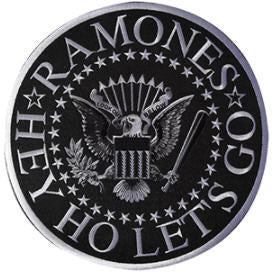 RAMONES - HEY HO LET'S GO BIG EMBROIDERED BACK PATCH
