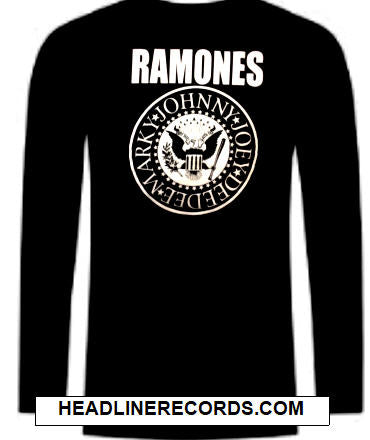RAMONES - LOGO LONG SLEEVE TEE SHIRT