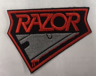 RAZOR - LOGO CUT OUT COLOR EMBROIDERED PATCH
