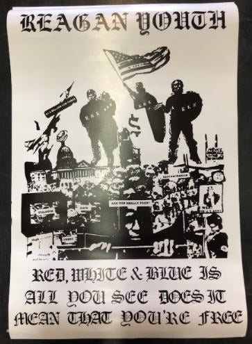 REAGAN YOUTH - RED WHITE BLUE BIG POSTER