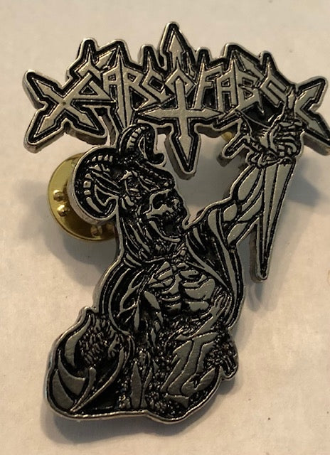 SARCOFAGO - SATANIC LUST METAL PIN