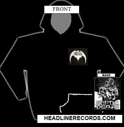 SEPTIC DEATH - GUITAR NECK HOODIE SWEATSHIRT