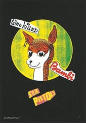 SEX PISTOLS - WHO KILLED BAMBI FABRIC FLAG BANNER