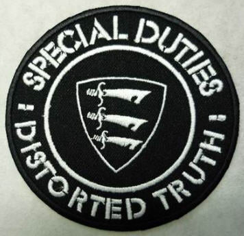 SPECIAL DUTIES - DISTORTED TRUTH EMBROIDERED PATCH