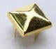 SMALL GOLD PYRAMID STUDS (PACK OF 20) - FREE SHIPPING