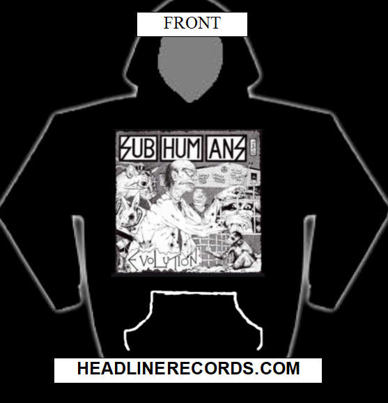 SUBHUMANS - EVOLUTION HOODIE SWEATSHIRT