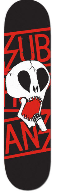 SUBHUMANS - SKULL & BIG LOGO SKATEBOARD
