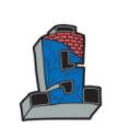 SUICIDAL TENDENCIES - CROSS ENAMEL PIN BADGE