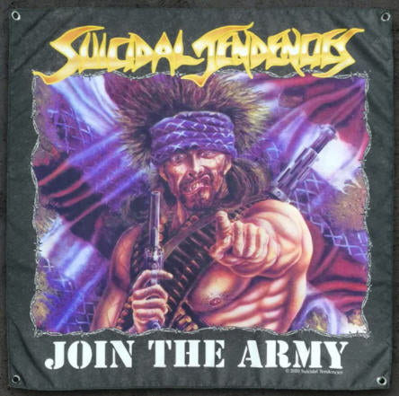 SUICIDAL TENDENCIES - JOINT THE ARMY FABRIC FLAG BANNER