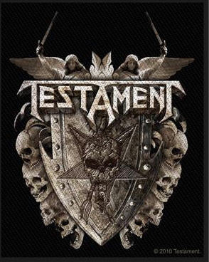 TESTAMENT - SHIELD EMBROIDERED PATCH