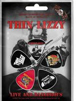 THIN LIZZY - LIVE & DANGEROUS GUITAR PICKS (SET OF 5)