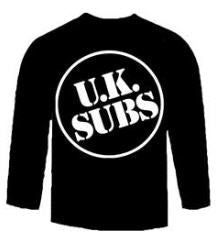 UK SUBS - LOGO LONG SLEEVE TEE SHIRT