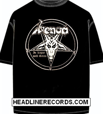 VENOM - IN LEAGUE WITH SATAN TEE SHIRT