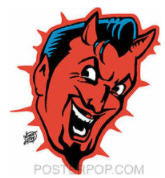 VINCE RAY - DEVIL HEAD STICKER