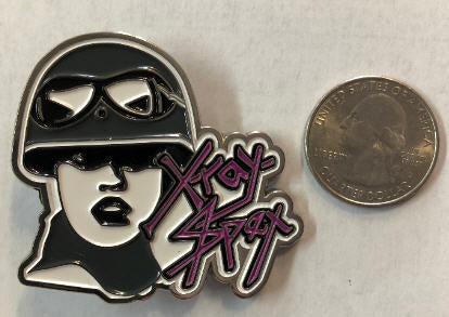 X RAY SPEX - POLYSTYRENE MEGA ENAMEL PIN BADGE