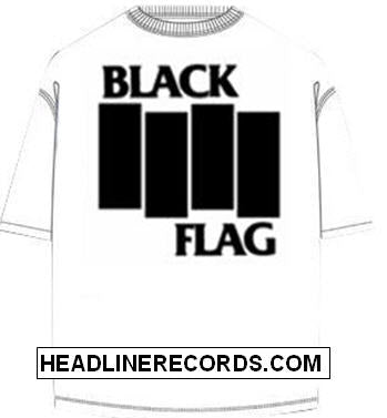 BLACK FLAG - BARS (WHITE SHIRT) TEE SHIRT