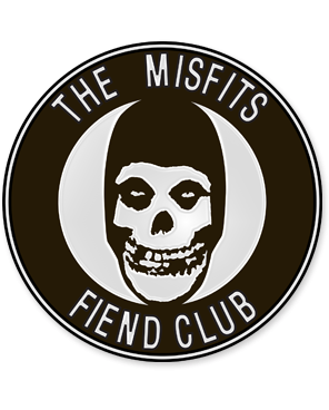MISFITS - FIEND CLUB ROUND ENAMEL PIN BADGE