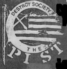 PIST - DESTROY SOCIETY PATCH