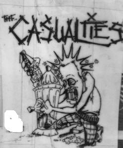CASUALTIES - 40 OZ PATCH