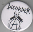 DISORDER - FIGHT JUNK NOT PUNK 2.25" BIG BUTTON