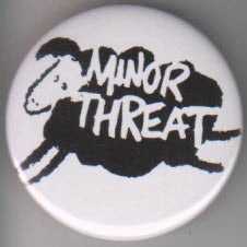 MINOR THREAT - SHEEP 2.25" BIG BUTTON