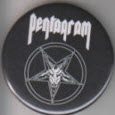 PENTAGRAM - LOGO 2.25" BIG BUTTON