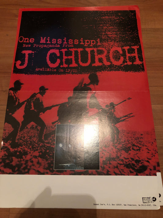 J CHURCH - ONE MISSISSIPPI POSTER