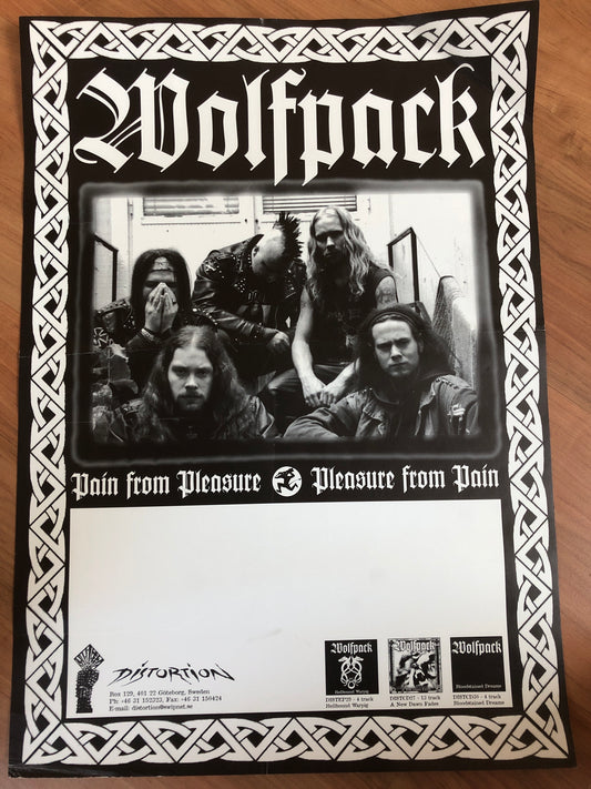 WOLFPACK - PAIN FROM PLEASURE POSTER