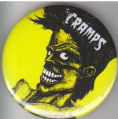 CRAMPS - BAD MUSIC FOR BAD PEOPLE 2.25" BIG BUTTON