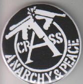 CRASS - ANARCHY & PEACE  2.25" BIG BUTTON