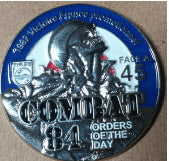 COMBAT 84 - ORDERS OF THE DAY ENAMEL PIN BADGE