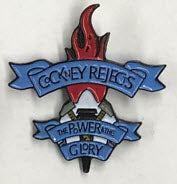 COCKNEY REJECTS - THE POWER & THE GLORY ENAMEL PIN