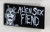 ALIEN SEX FIEND - ALIEN SEX FIEND WITH LOGO ENAMEL PIN