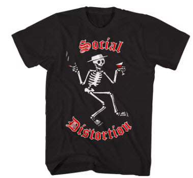 SOCIAL DISTORTION - SKELETON TEE SHIRT