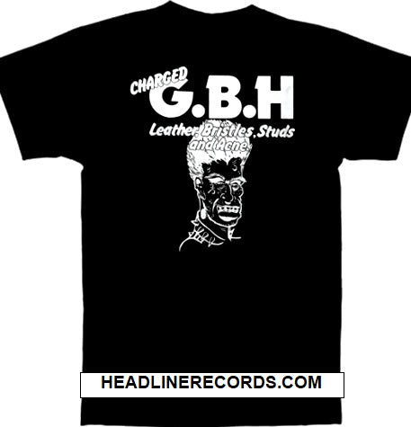 GBH - LEATHER, BRISTLES, STUDS AND ACNE (BLACK) TEE SHIRT