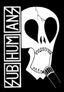 SUBHUMANS - SKULL WITH MICRO BACK PATCH