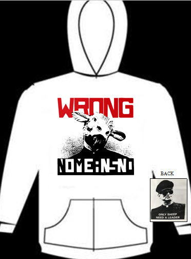 NOMEANSNO - WRONG HOODIE SWEATSHIRT