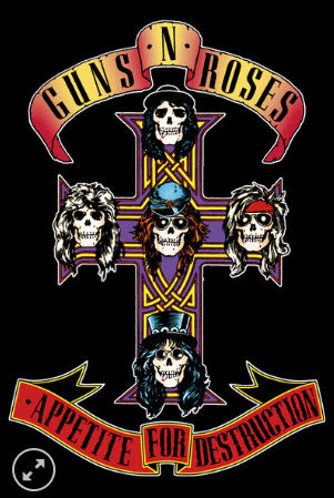 GUNS N ROSES - APPETITE FOR DESTRUCTION COUNTER TOP POSTER